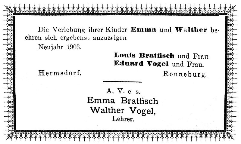 1903-01-01 Hdf Bratfisch - Vogel